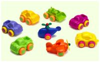 Машинки и техника ярких цветов, 10 см (Viking toys)