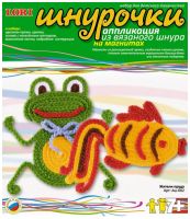 Аппликация из вязаного шнура 