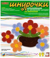 Аппликация из вязаного шнура 
