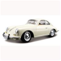 Автомодель - PORSCHE 356B (1961) (слоновая кость, красный, 1:24) (BBURAGO)